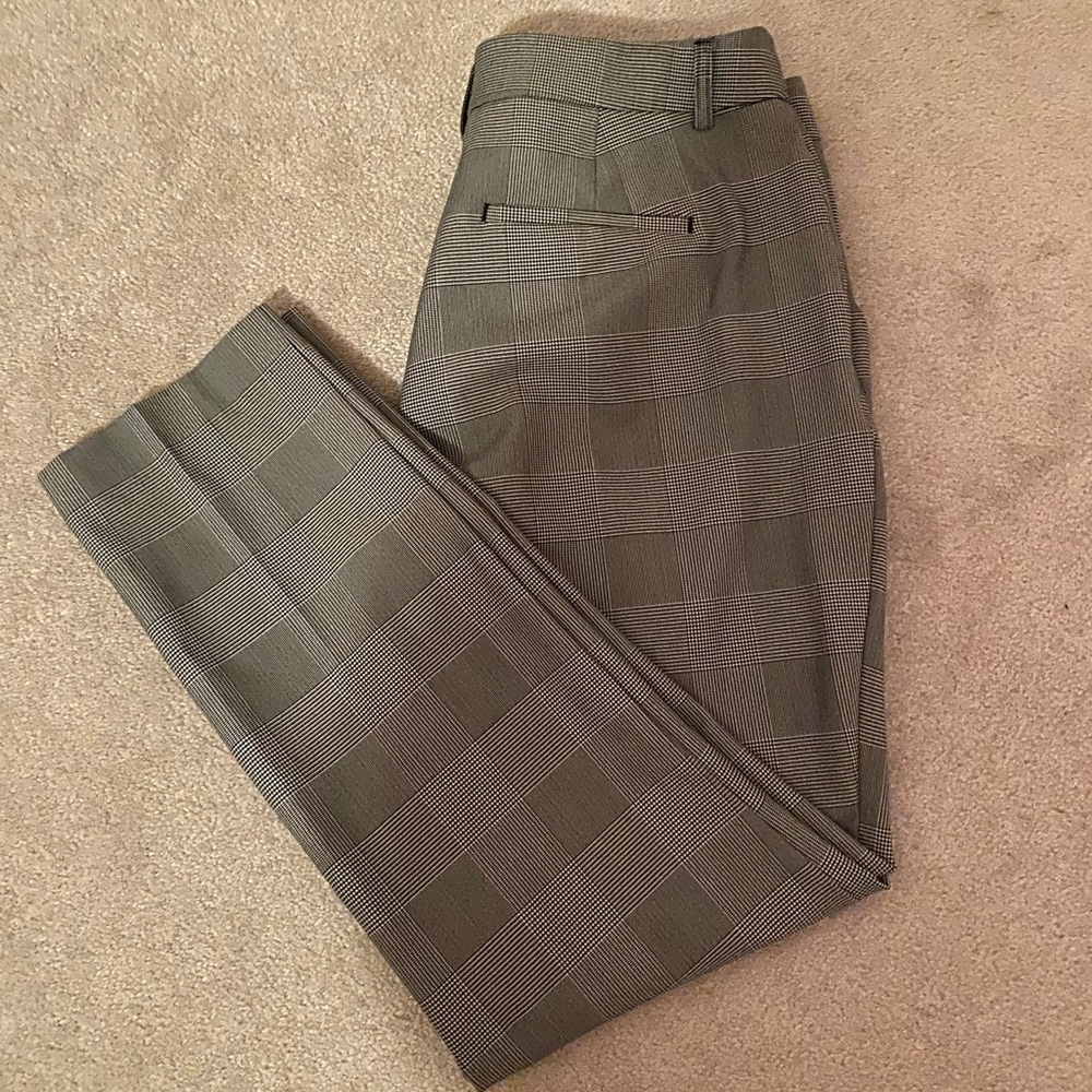 Express Checkered Columnist Ankle dress pants
